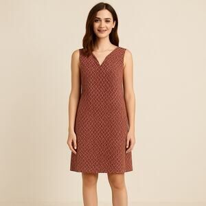 The Territory Ahead Dress Women’s Size 6 Reversible Silk Midi-Length Sleeveless